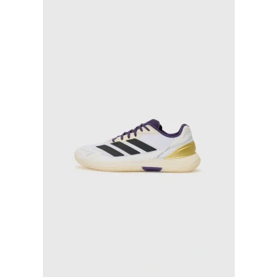 Afbeelding van adidas Performance Defiant Speed 2 Tennisschoenen voor alle ondergronden, Heren, Maat: 41 1/3, White/core black/aurora plum Schoenen