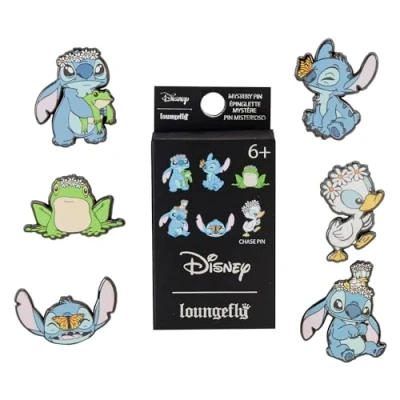 Afbeelding van Loungefly Disney Lilo &amp; Stitch, Springtime 1 van de 6 om te verzamelen, variabele stijlen, en emaille blinde doos, schattige fantasiespeld voor rugzakken