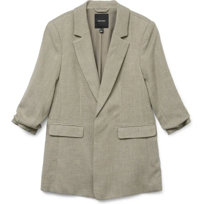 Afbeelding van Vero Moda Vmfrida Regular Blazer, Dames, Maat: 36, Silver mink