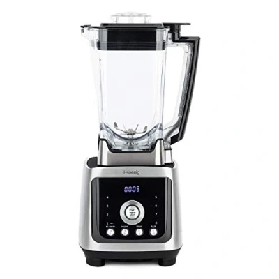 Afbeelding van H.Koenig MXH880 Blender 2 l voor op aanrecht Zwart, Roestvrijstaal 2000 W