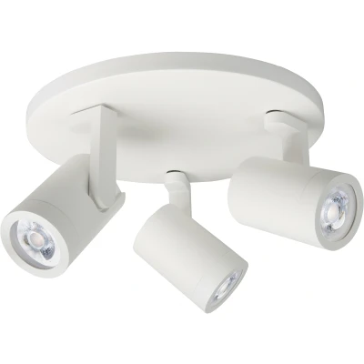 Afbeelding van Highlight Halo Opbouwspot 3 lichts rond wit kantelbaar
