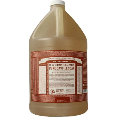 Afbeelding van Dr bronners liquid soap eucalypt 3785 ml