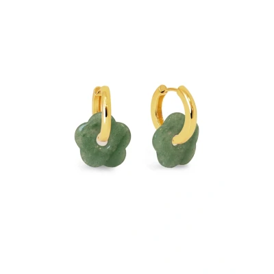 Afbeelding van Singularu JADE Flower Oorbellen, Dames, Maat: One Size, Oro