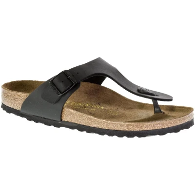 Afbeelding van Birkenstock Gizeh BF Narrow FIT Teensandalen, Dames, Maat: 41, Black Hoogwaardig imitatieleer