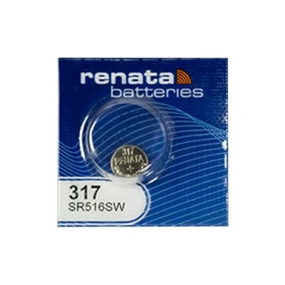 Afbeelding van 1 x Renata 317 lithium knoopcel Made in Switzerland SR516SW