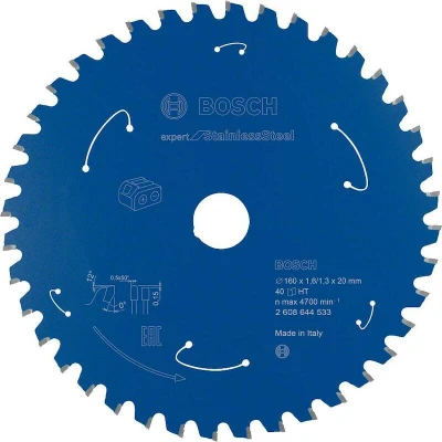 Image de BOSCH 2608644533 lame de scie circulaire E x pert pour acier inoxydable scies sans fil 160 20 1.6/1.3 mm, 40T