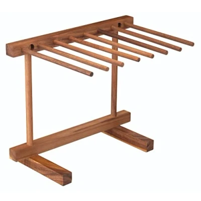 Afbeelding van KitchenCraft World OF Flavours Pasta Droogrek 36 x 30 23,5 cm Hout Bruin