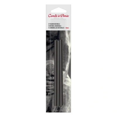 Image de Conté à Paris fusain naturel carré 4 mm (5 pièces)