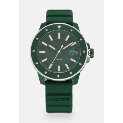 Afbeelding van Lacoste Montre à Mouvement Quartz Trois Aiguilles pour Homme Collection LACOSTE.12.12 SCUBA avec Bracelet en Silicone Vert 2011414