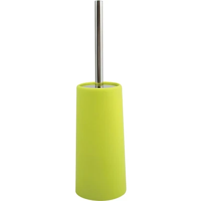 Afbeelding van MSV Toiletborstel in houder/WC borstel appelgroen kunststof 35 cm