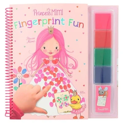 Afbeelding van Depesche Princess Mimi vingerprint Fun kleurboek