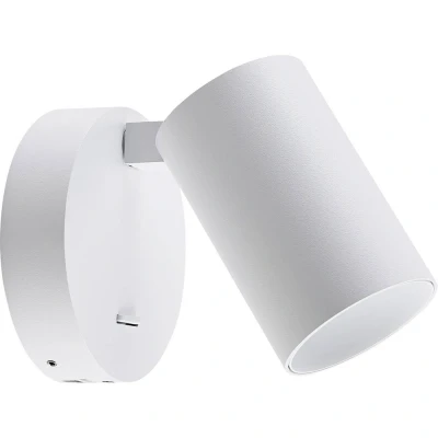 Afbeelding van CAN TILT wandspot, wit, Ø 10 cm, metaal, schakelaar, USB