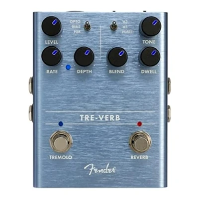 Afbeelding van Fender Tre Verb Digital Reverb/Tremolo Reverb tremolo Blauw