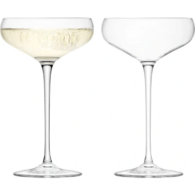 Afbeelding van L.S.A. Wine Champagnecoupe 300 ml Set van 2 Stuks Transparent / Glass