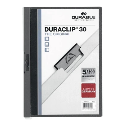 Image de Durable duraclip 30 chemise de présentation à clip gris anthracite 2200 57