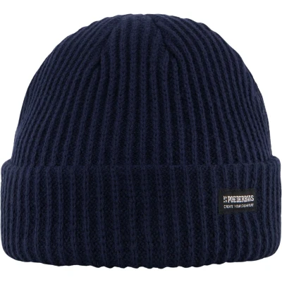 Afbeelding van Poederbaas Royal Rib Muts Navy Blauw Mutsen