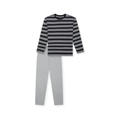 Afbeelding van Schiesser SET Pyjama, Heren, Maat: 140, Schwarz