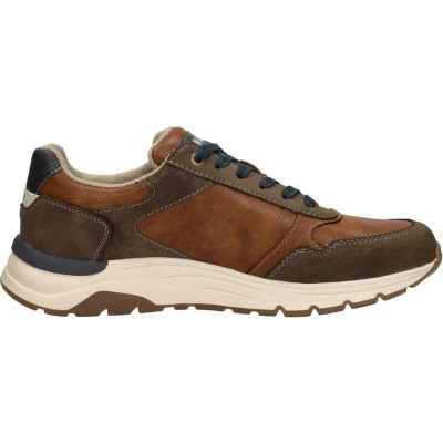Afbeelding van Mustang Veterschoenen Laag cognac Maat 43