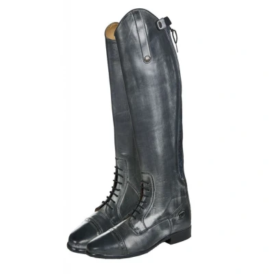 Image de HKM Bottes d&#039;Équitation Valencia Noir/Gris 38 R/R