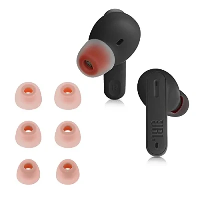 Afbeelding van kwmobile 6x cover voor in ear oortjes geschikt JBL Tune 230 NC TWS / T230NC Vervangende oordopjes van siliconen wit 3 maten