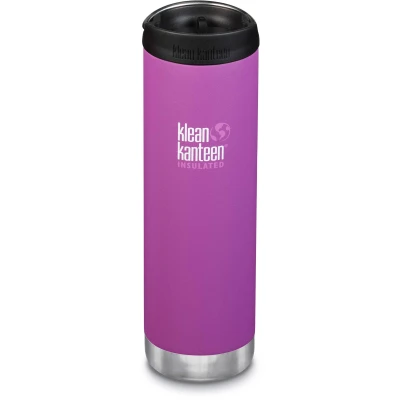 Afbeelding van Klean Kanteen TKWide 592 ml Berry Bright insulated thermosfles met Café cap drinkfles voor warme en koude dranken.