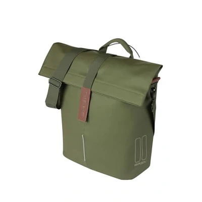 Afbeelding van Basil City fiets Shopper MIK Studs, 14 16L,moss green