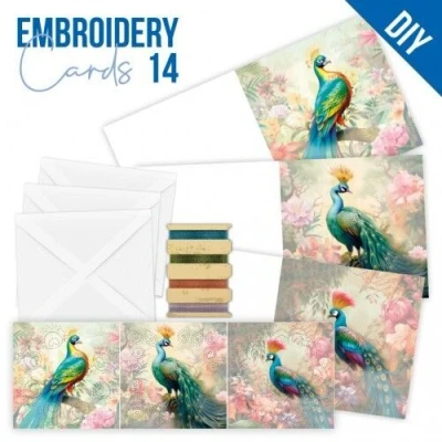 Afbeelding van Stitch and Do Cards 14 Berries Beauties Peacock