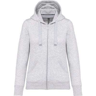 Afbeelding van Kariban Damessweater met rits en capuchon K464 Ash Heather
