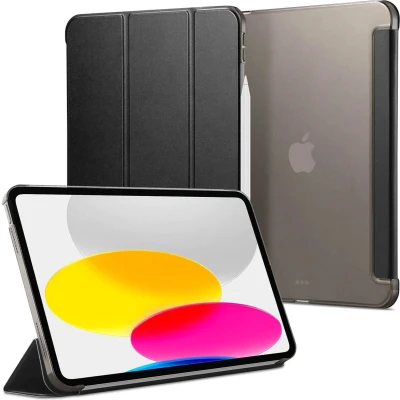 Afbeelding van Spigen Tablet Hoes Geschikt voor iPad 10 (2022) 10.9 inch Smart Fold Bookcase Zwart