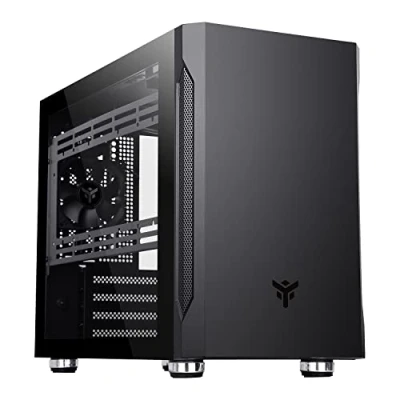 Afbeelding van Case EVOKE BRO New Concept Mini Tower, MATX, ITX, 2xUSB3, 0,8 mm, Zijpaneel Temp Glas