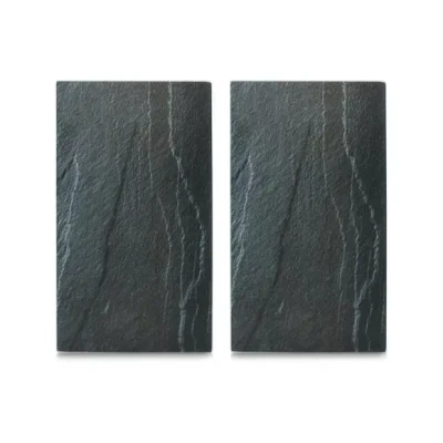 Afbeelding van Zeller, marmeren kookplaat/snijplank, set van 2, kookplaat beschermhoes, 52 x 30 0,8 cm