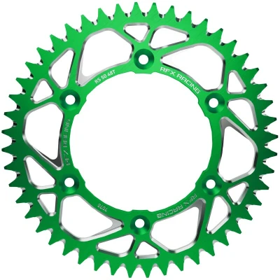 Afbeelding van RFX Pro Series Elite Aluminium Achtertandwiel Groen 44 tanden Kawasaki KX65 2000 2023