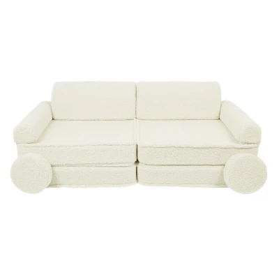 Afbeelding van Bearly Cube Kindersofa Crème
