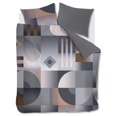 Afbeelding van Beddinghouse Dutch Design Robbinson dekbedovertrek Tweepersoons 200x200/220 Grijs