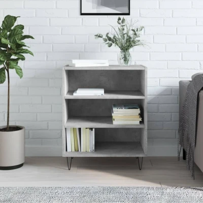 Afbeelding van Dressoir 57x35x70 cm bewerkt hout betongrijs