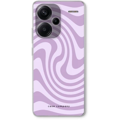 Afbeelding van Case Company® hoesje geschikt voor Xiaomi Redmi Note 13 Pro plus Swirl Paars Soft Cover Telefoonhoesje Bescherming aan alle Kanten en Schermrand