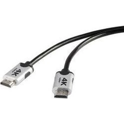 Afbeelding van SpeaKa Professional SP 6344140 HDMI kabel Aansluitkabel A stekker, stekker 3.00 m Zwart 4K UHD, Audio Return Channel (ARC), Vergulde