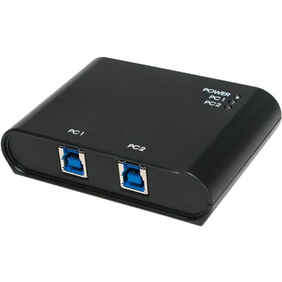 Afbeelding van LogiLink UA0216 2 poorten USB 3.2 Gen 1 schakelaar (USB 3.0) Zwart