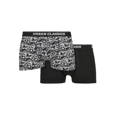 Afbeelding van Urban Classics 2PACK Boxershort, Heren, Maat: 5XL, Detail aop black