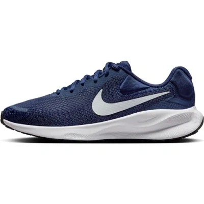 Afbeelding van Nike Performance Revolution 7 Hardloopschoenen neutraal, Heren, Maat: 47.5, Midnight navy/pure platinum/black/white Textiel/ synthetisch