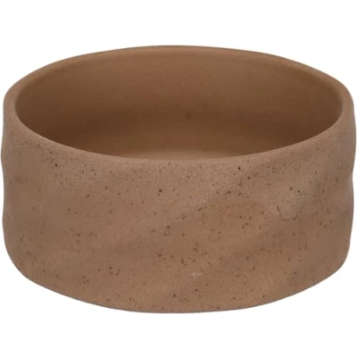 Afbeelding van Flamingo Hasel Voer en waterbak voor honden, rond, donkerbruin, 15,5 x 6,5 cm, 700 ml, duurzaam, praktisch elegant