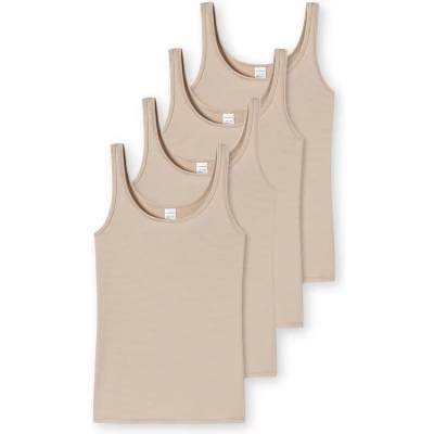 Afbeelding van Schiesser Dames onderhemd 4 pack Modal Essentials