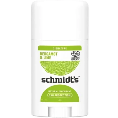 Afbeelding van Schmidt&#039;s Natural Bergamot + Signature Lime Deodorant Stick voor langdurige frisheid, 1 x 40 ml