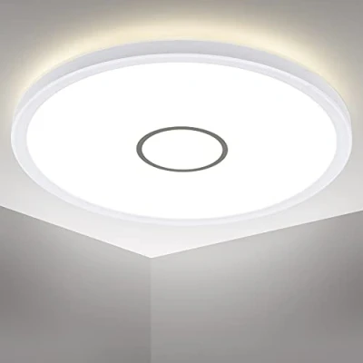 Afbeelding van B.K.Licht LED Paneel plafondlamp bureaulamp witte plafonnière Ø29cm 4.000K 2.400Lm 18W