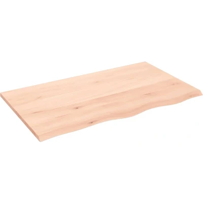 Afbeelding van vidaXL Wastafelblad 100x60x2 cm onbehandeld massief hout