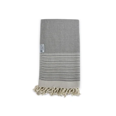 Afbeelding van The One Towelling Exclusive Hamamdoek 90 x 170 cm Hoge vochtopname 550 gr/m² Katoen Antraciet