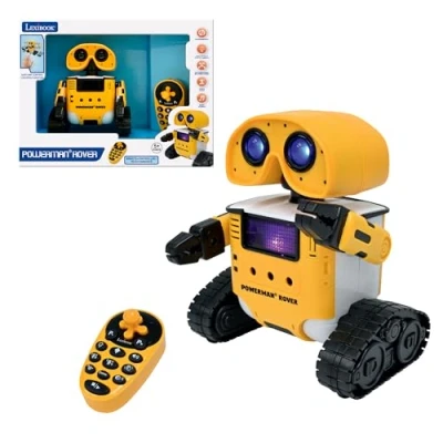 Afbeelding van Lexibook, Powerman® Rover, je schattige op afstand bestuurbare robotmetgezel, gebarenbediening, muziek afspelen, dans, herhaal na jou, geluids en lichteffecten, programmeerbaar, STEM, ROB14