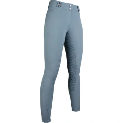 Image de HKM Pantalon d&#039;Équitation Monaco Crystal Silicone Fond de Peau Sage EU 34