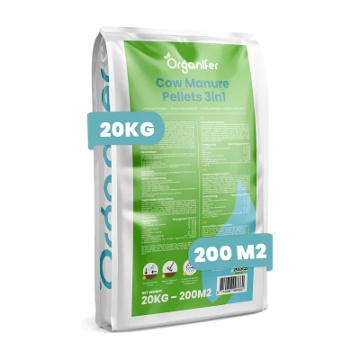 Afbeelding van Organifer Koemestkorrels 3in1 (20 kg voor 200 m2)