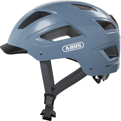 Afbeelding van Abus Hyban 2.0 Stadsfietshelm Robuuste schaal met LED achterlicht Glacier Blue M